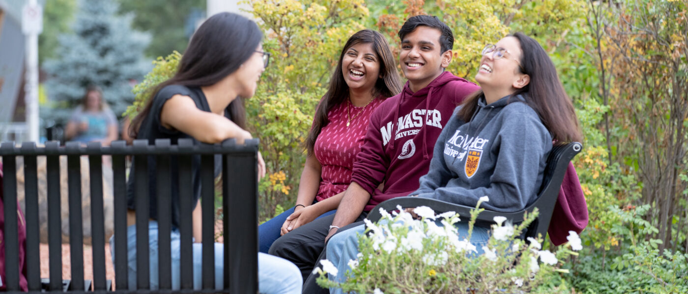 International Students on Campus Grounds